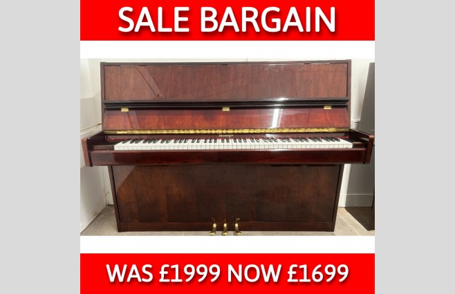 Neimeyer Polished Red Mahogany 108 Upright Piano, Used - All Inclusive Premium Package (SN:D906591) - Image 1